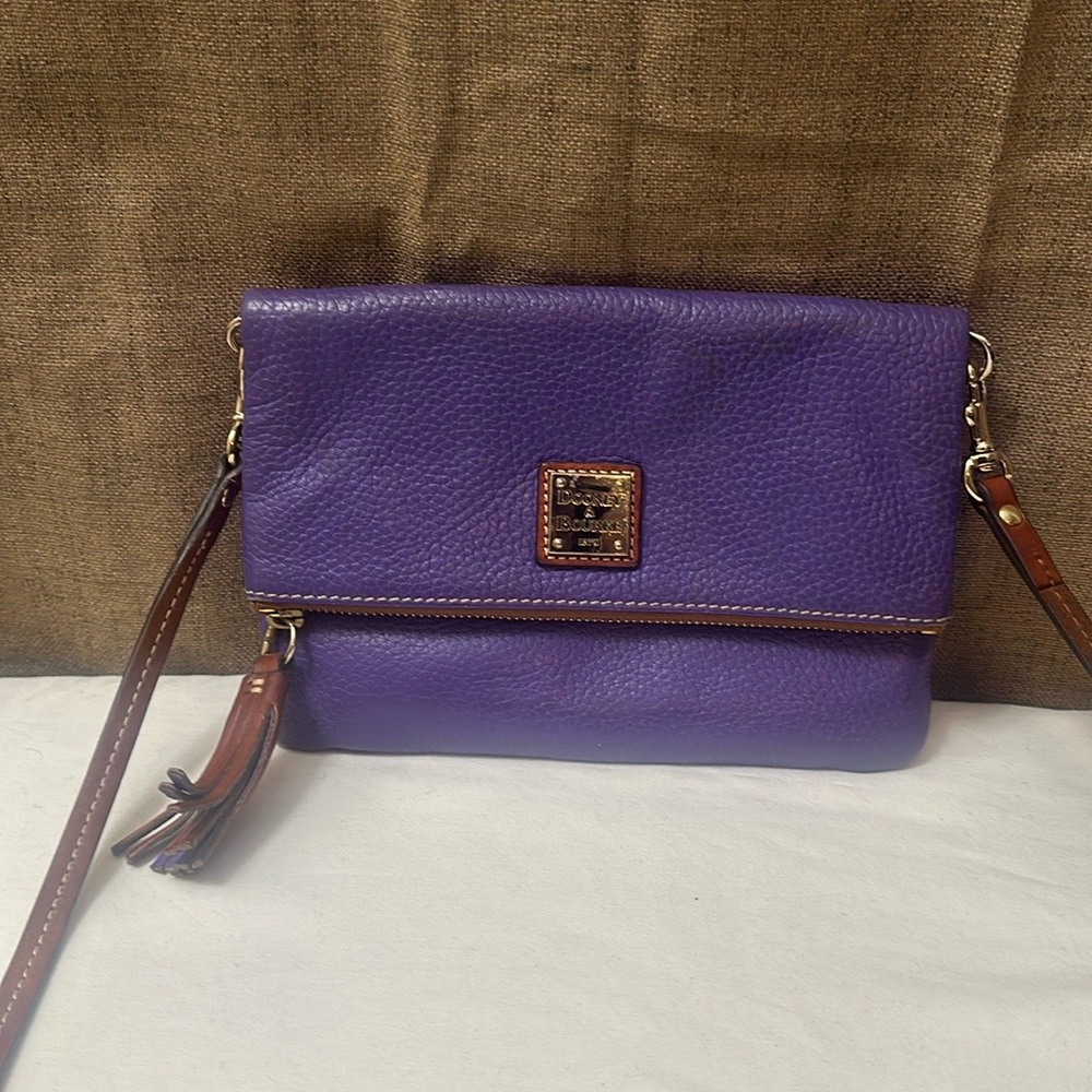 Dooney & Bourke Violet Leather Crossbody Bag